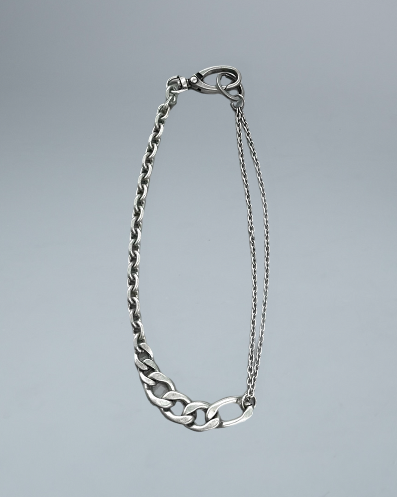 【CHIKASHITSU PLUS HIGH】Dual chain necklace