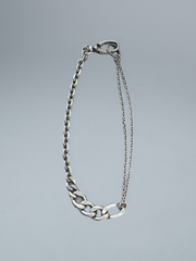 【CHIKASHITSU PLUS HIGH】Dual chain necklace