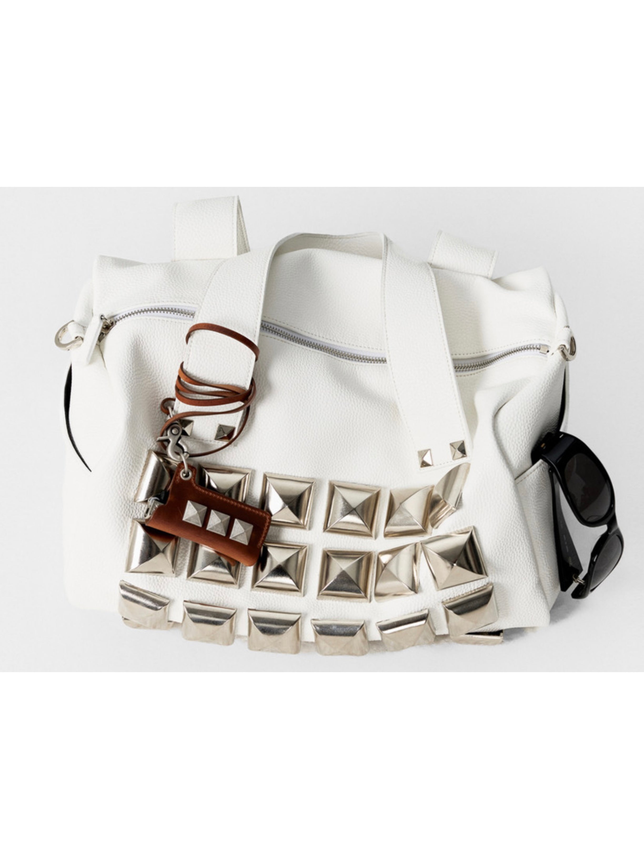【ESC STUDIO】oversize studded shoulder bag