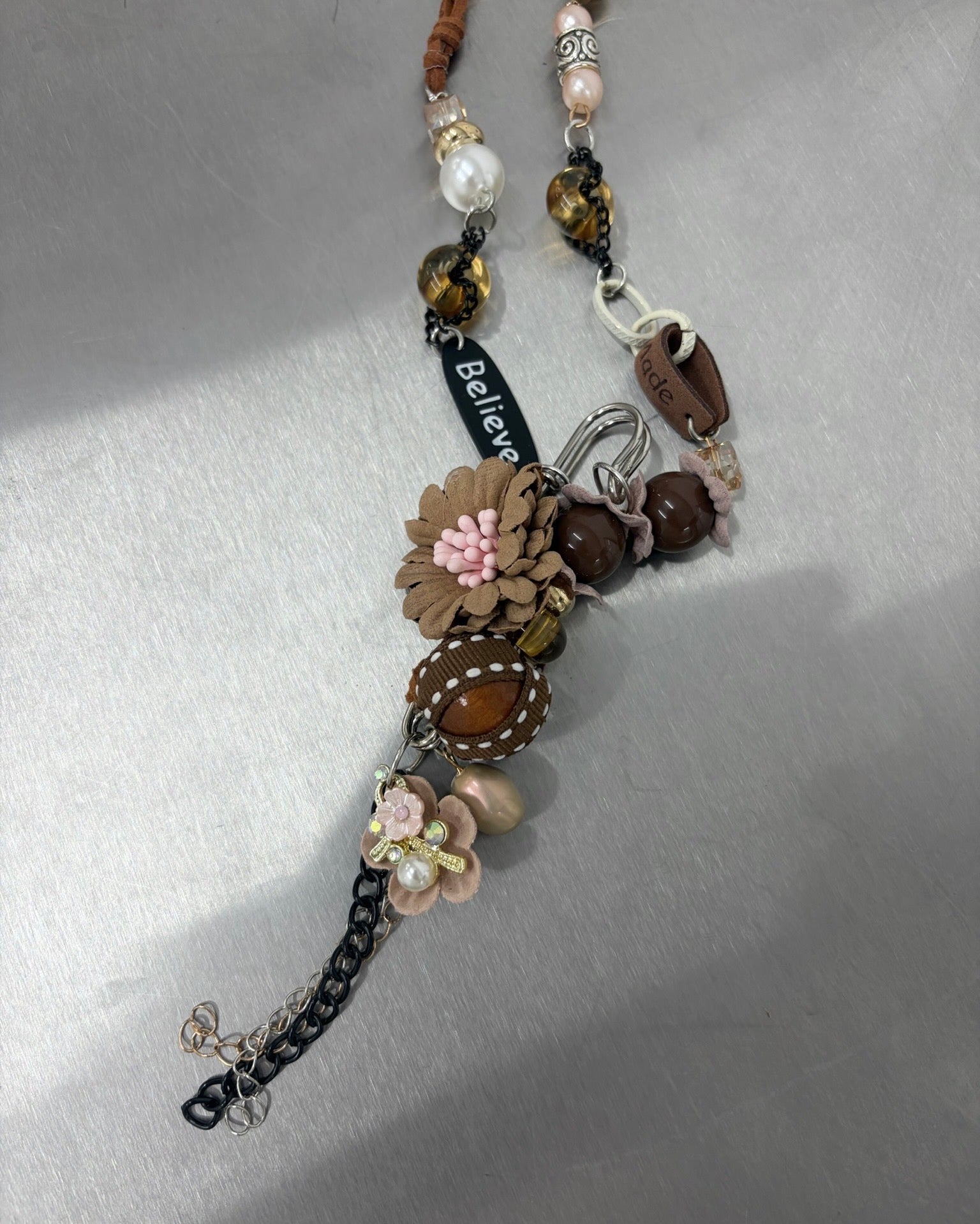 9/18 20:00 発売 国際配送【Nerd out XU】Vintage Boho Floral Tassel Long Necklace