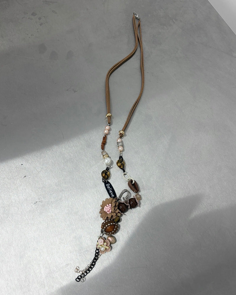9/18 20:00 発売 国際配送【Nerd out XU】Vintage Boho Floral Tassel Long Necklace