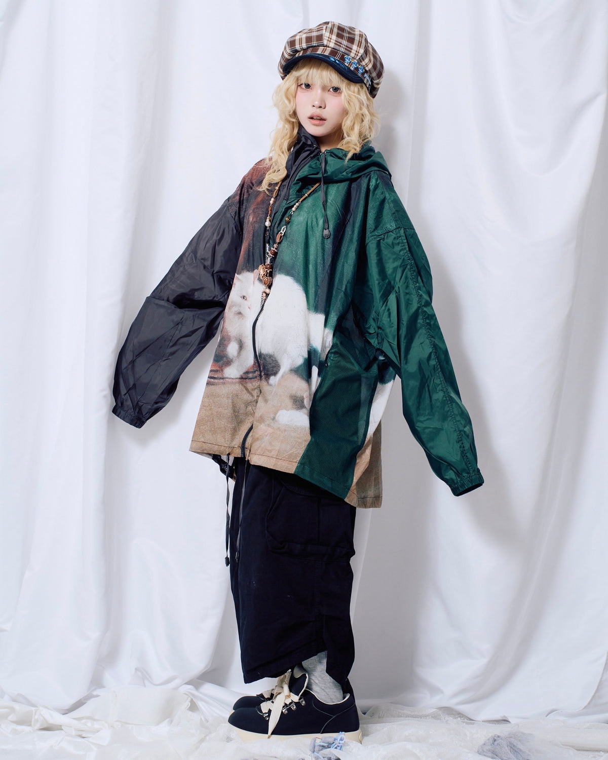 9/18 20:00 発売 国際配送【Nerd out XU】Vintage Boho Floral Tassel Long Necklace