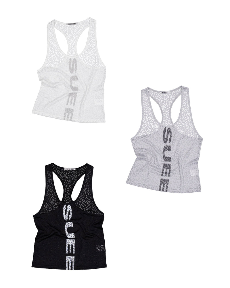【SETUP-EXE】SHEER LEOPARD LOOSE SLEEVELESS