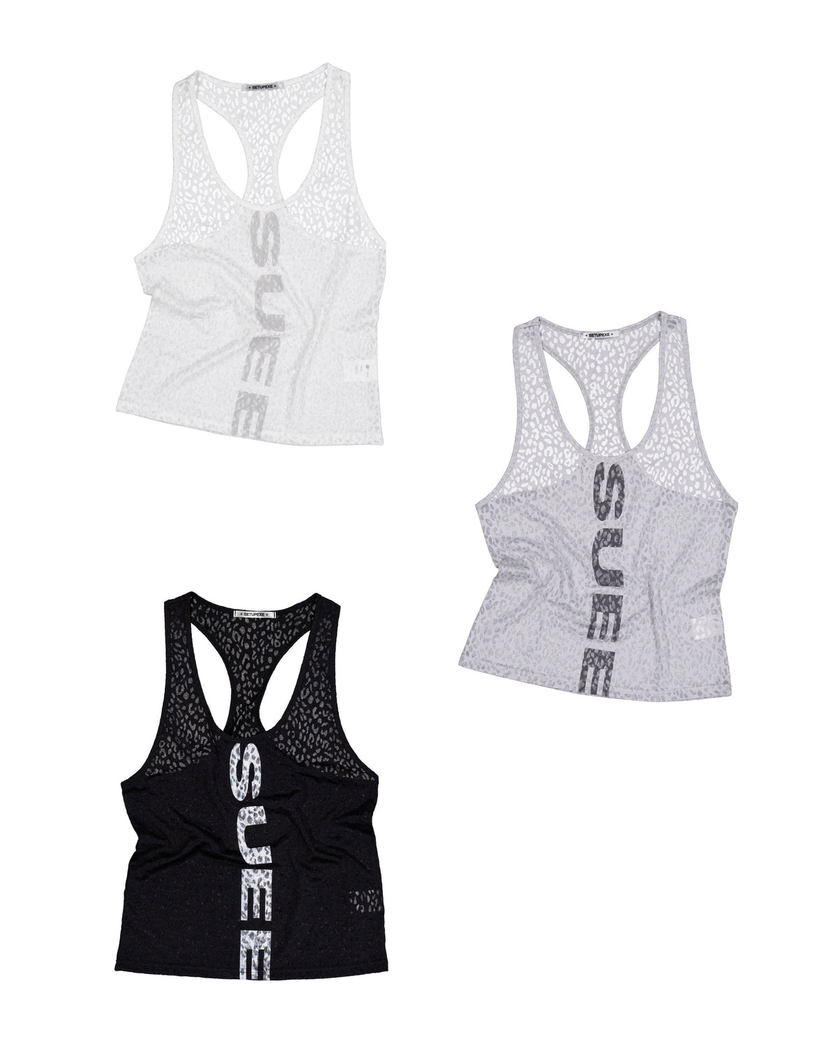 【SETUP-EXE】SHEER LEOPARD LOOSE SLEEVELESS