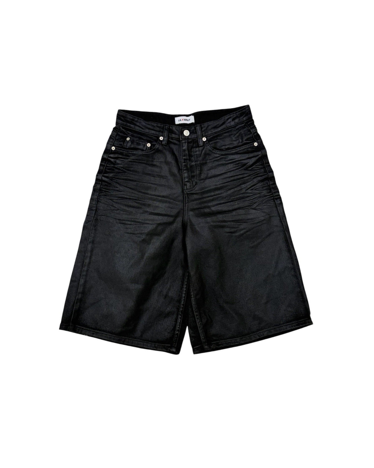 受注制【nmtc+】Coated shirring bermuda pants