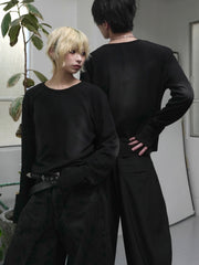 【CHIKASHITSU PLUS HIGH】Rust waffle thermal long tee