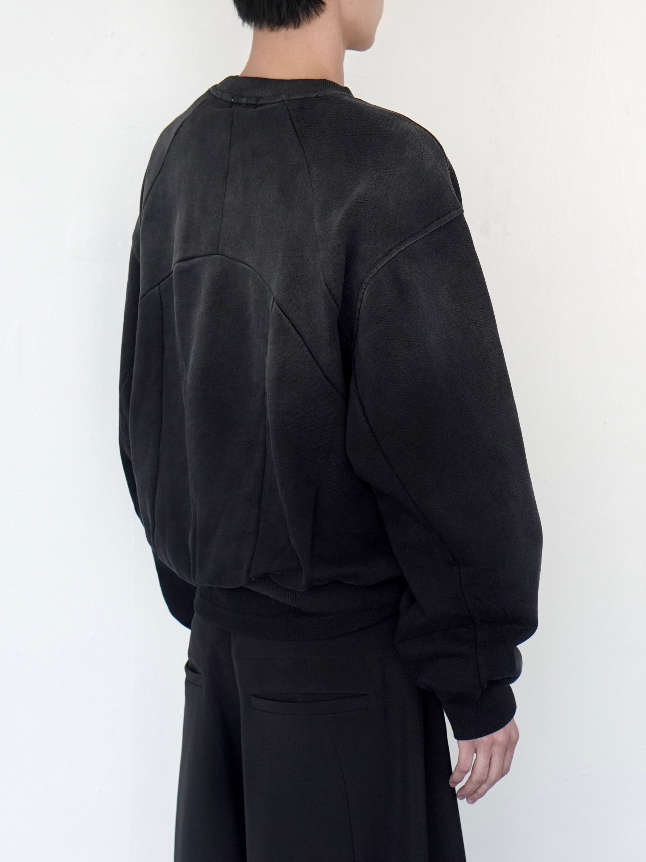 【CHIKASHITSU PLUS HIGH】Fade panel sweat shirt