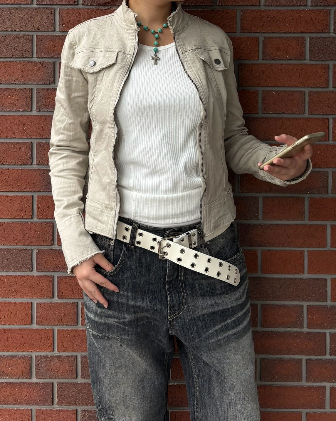 受注制【OaKS】washed zip-up jacket (3color)