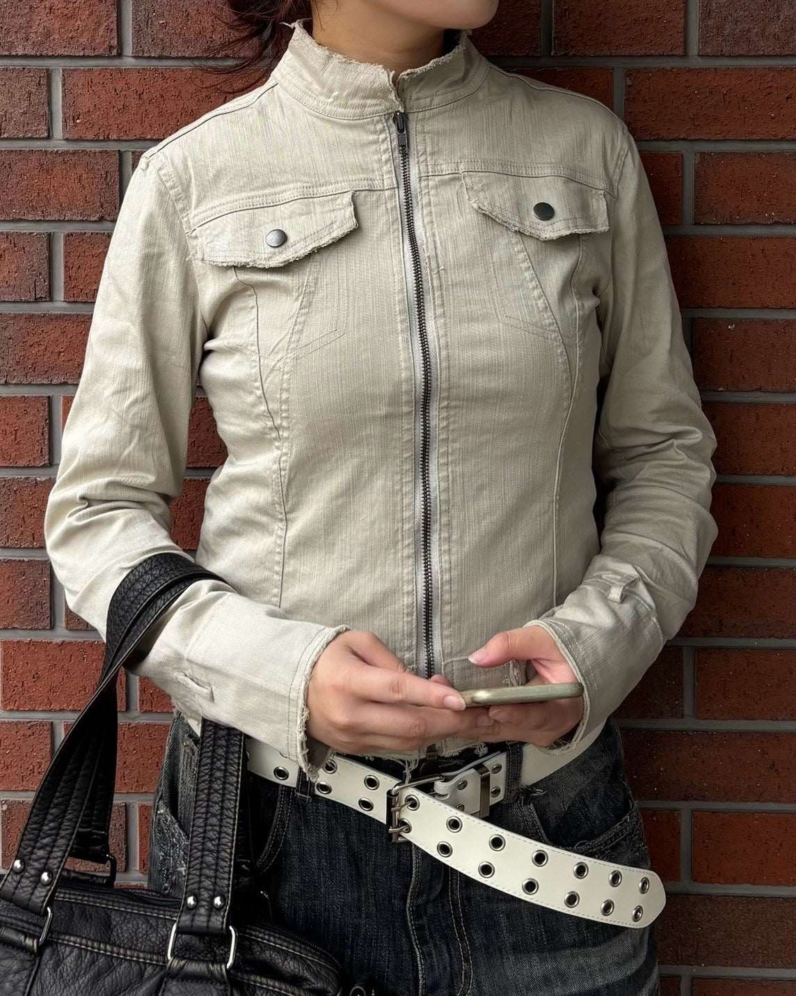受注制【OaKS】washed zip-up jacket (3color)