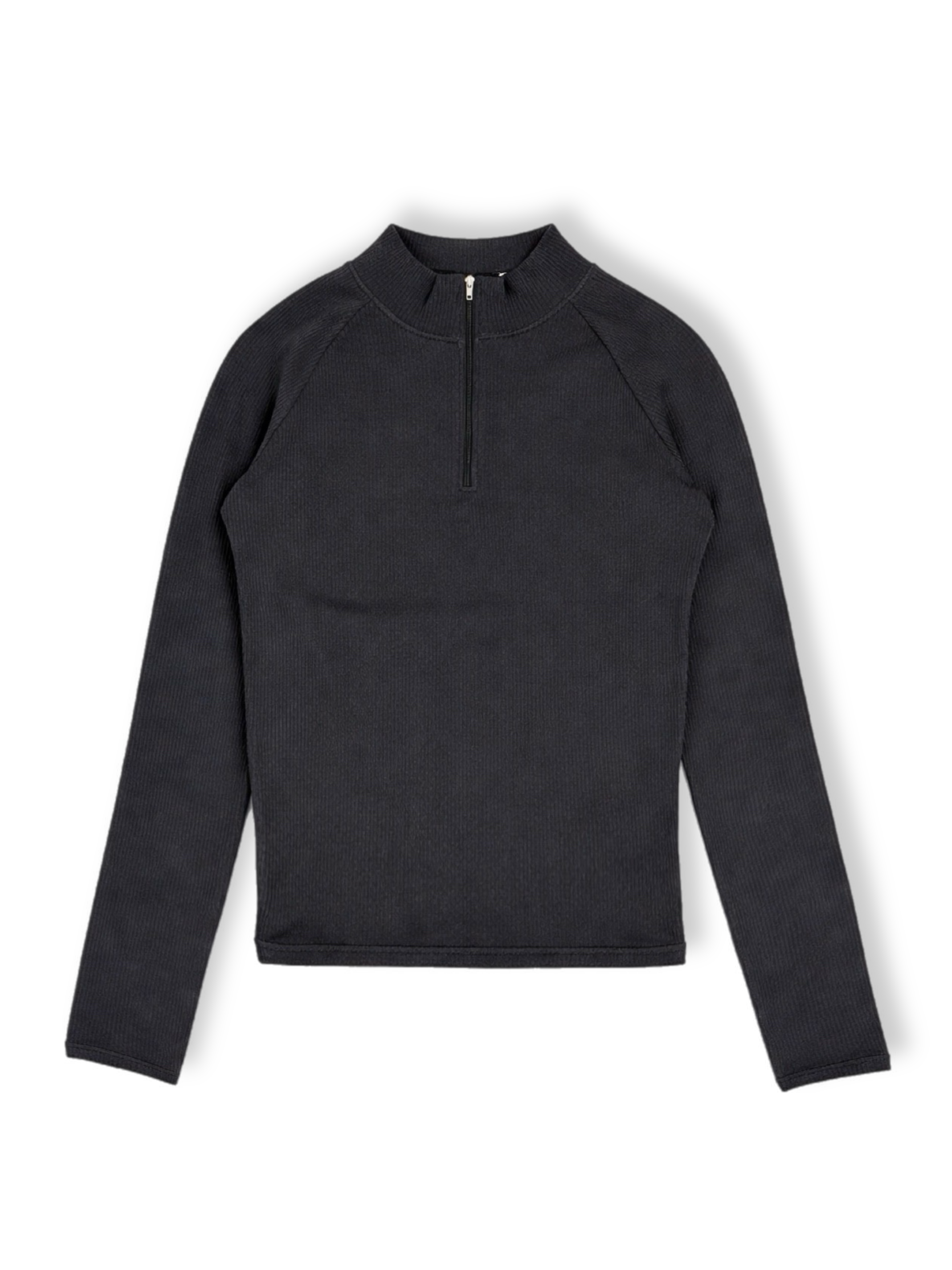 大阪店WEB限定受注制【Chikashitsu＋O】mockneck zip long sleeve / 【チカシツプラス】モックネックジップ長袖Tシャツ (3color)