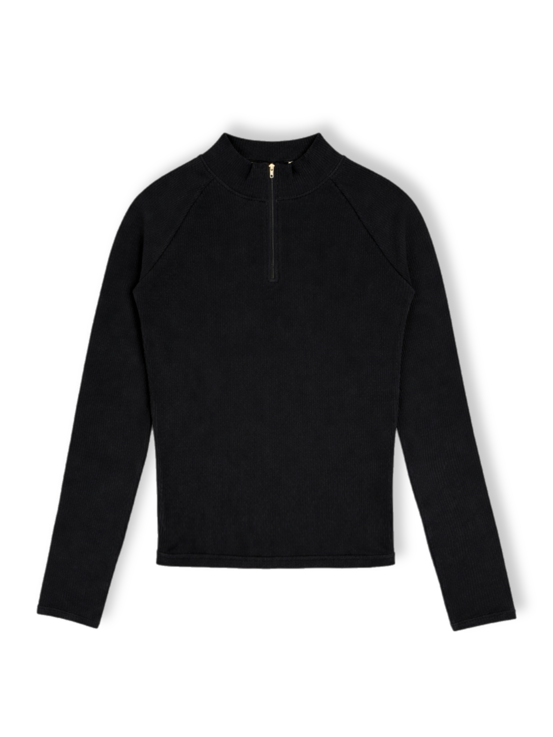 大阪店WEB限定受注制【Chikashitsu＋O】mockneck zip long sleeve / 【チカシツプラス】モックネックジップ長袖Tシャツ (3color)