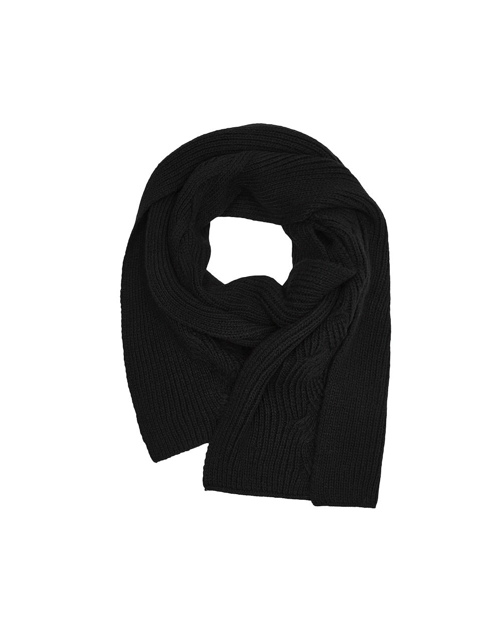 【TUOMIO】BUTTON WOOL KNIT MUFFLER