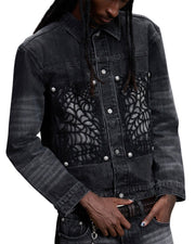 【The Boy Has No Patience】COBWEB DENIM JACKET