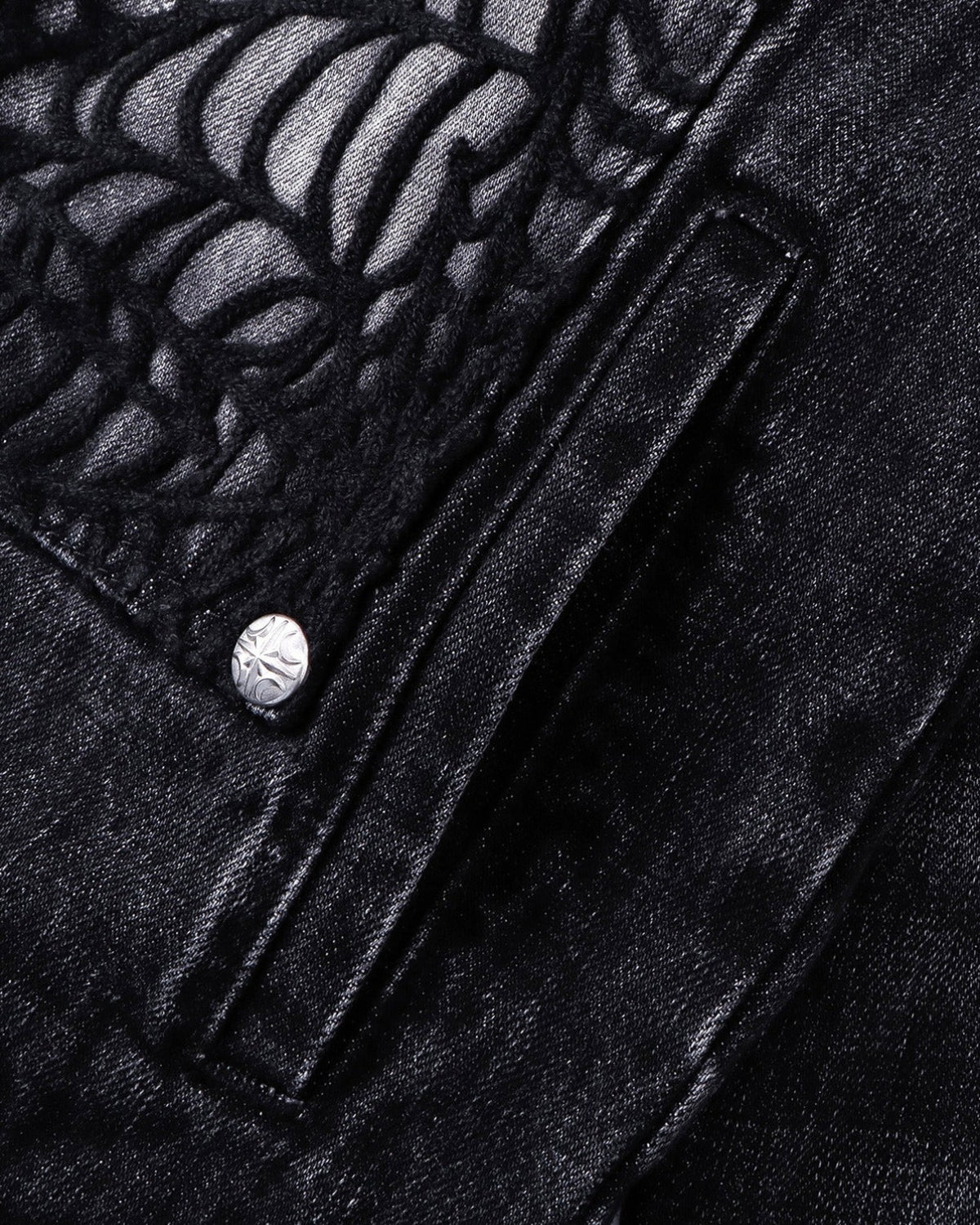 【The Boy Has No Patience】COBWEB DENIM JACKET