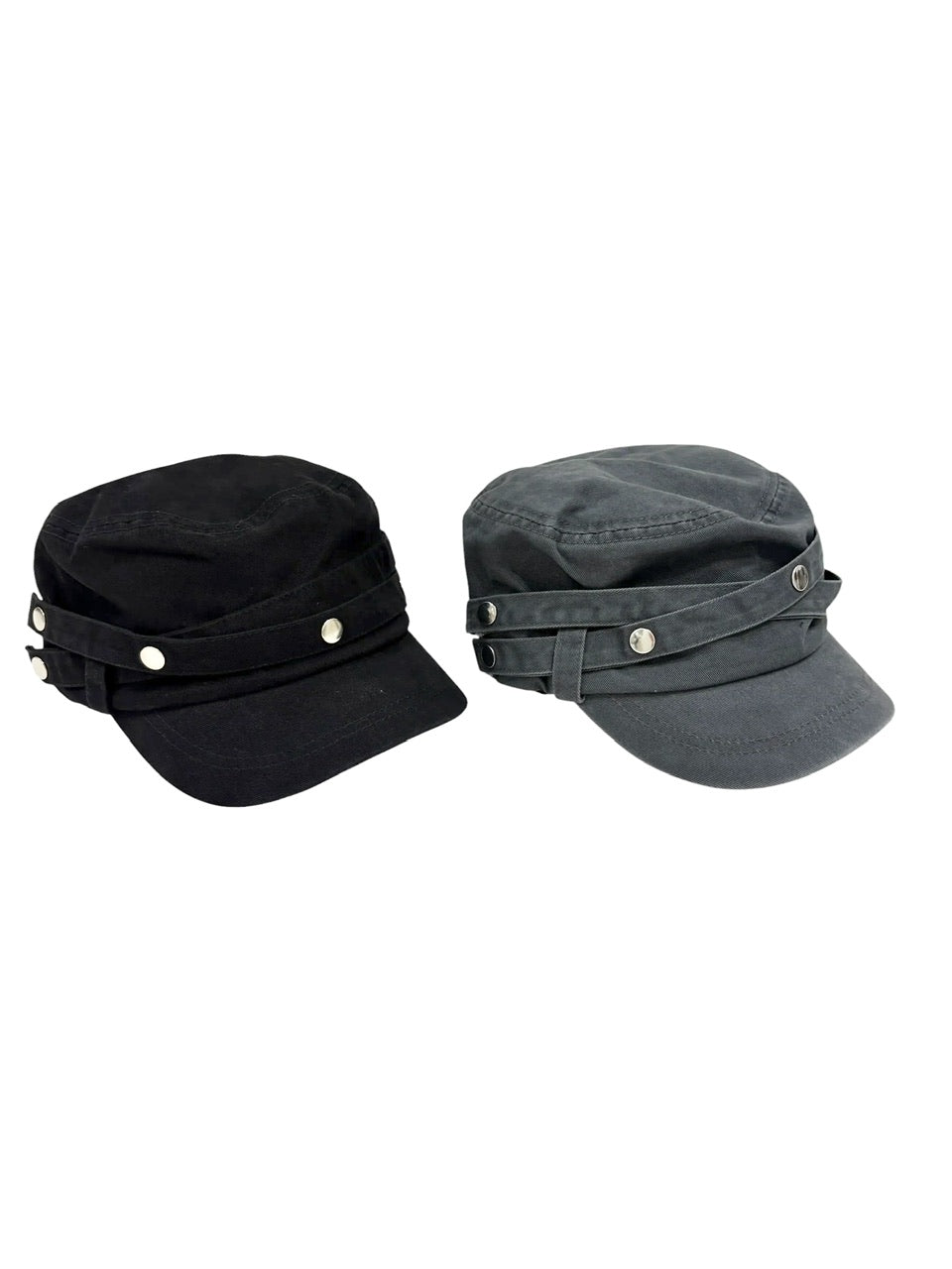 国際配送【Never mind the XU】double belt strap cap (2color)