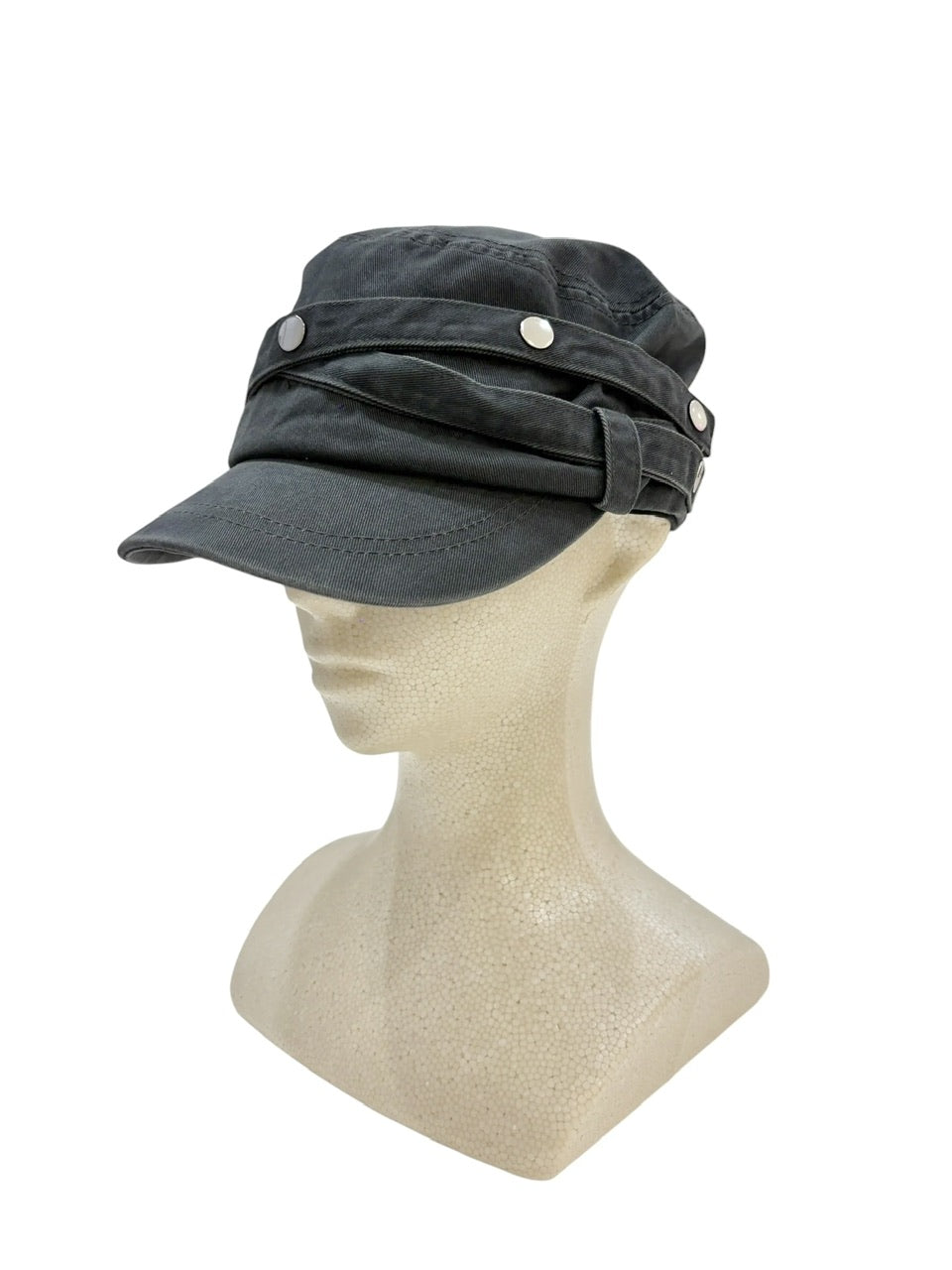 国際配送【Never mind the XU】double belt strap cap (2color)