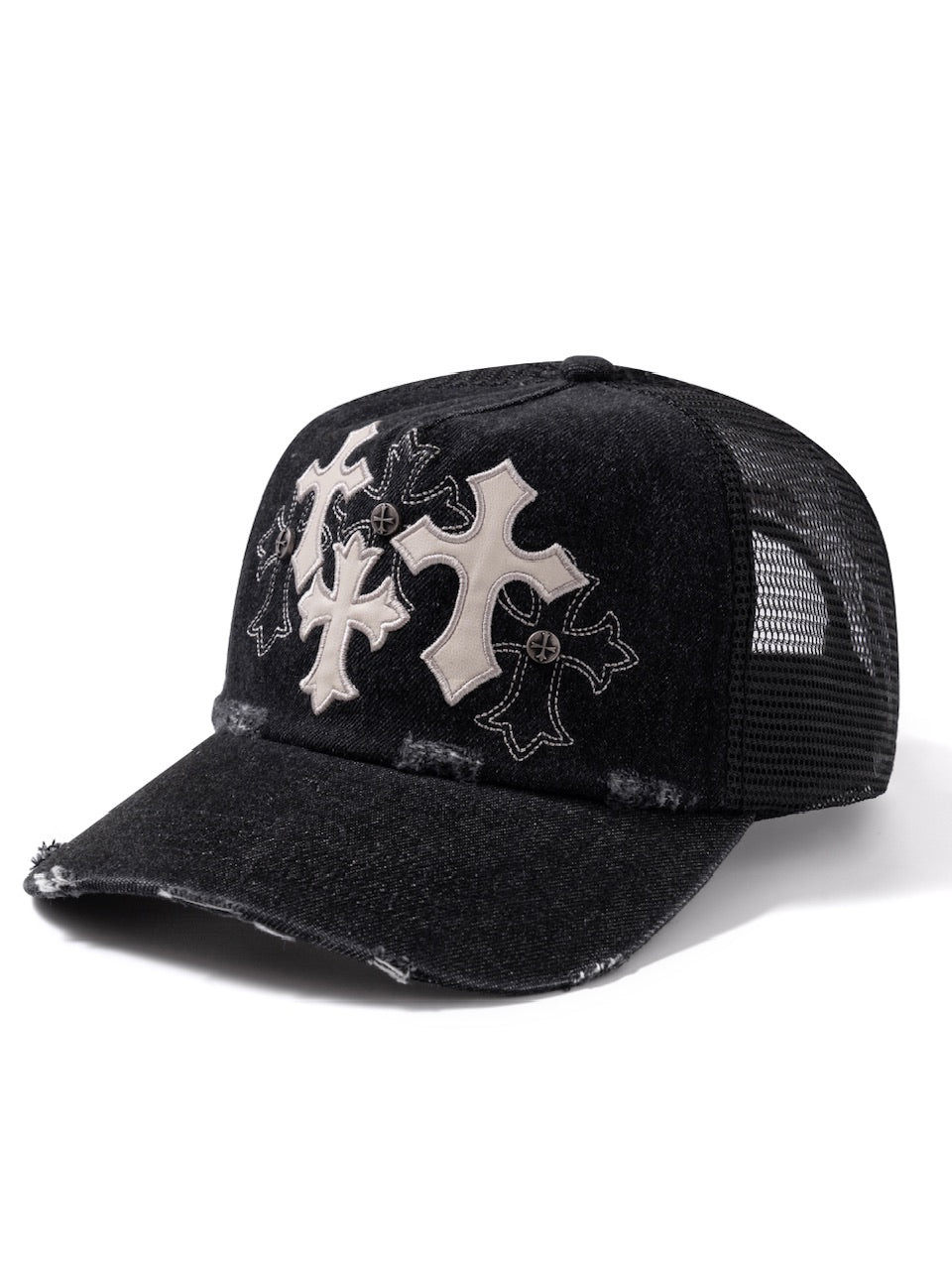 【SUPPLIER】Multiple Cross Denim Cap