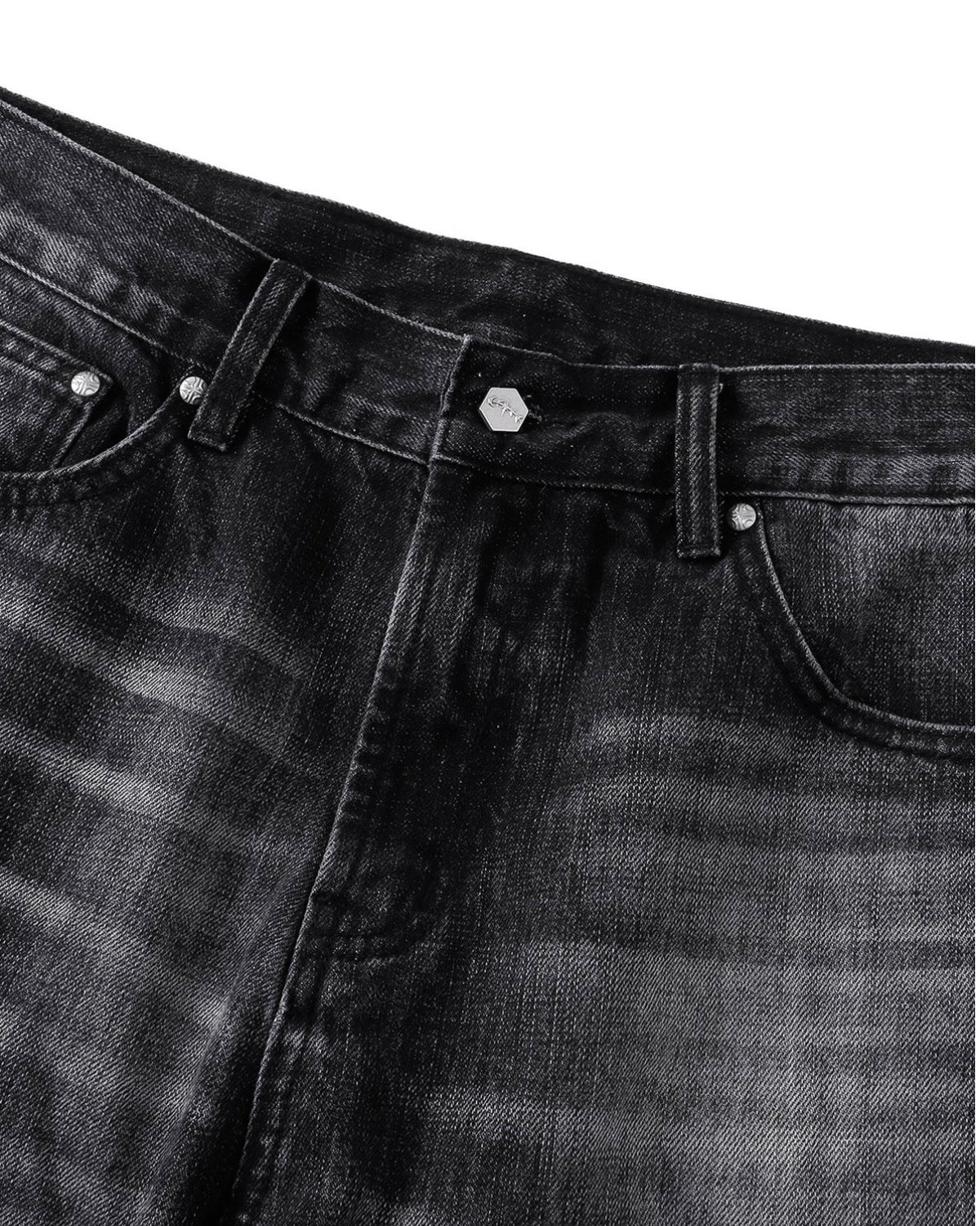 【The Boy Has No Patience】COBWEB STRAIGHT-LEG JEANS