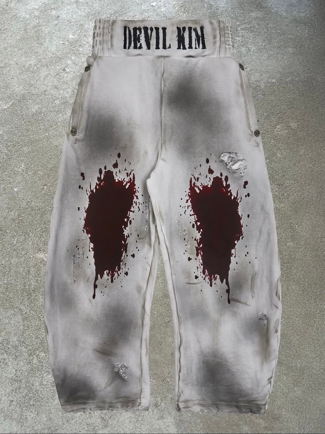 【DEVIL KIM】BLOOD SWEAT PANTS