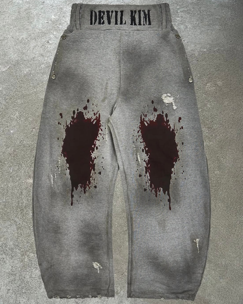【DEVIL KIM】BLOOD SWEAT PANTS