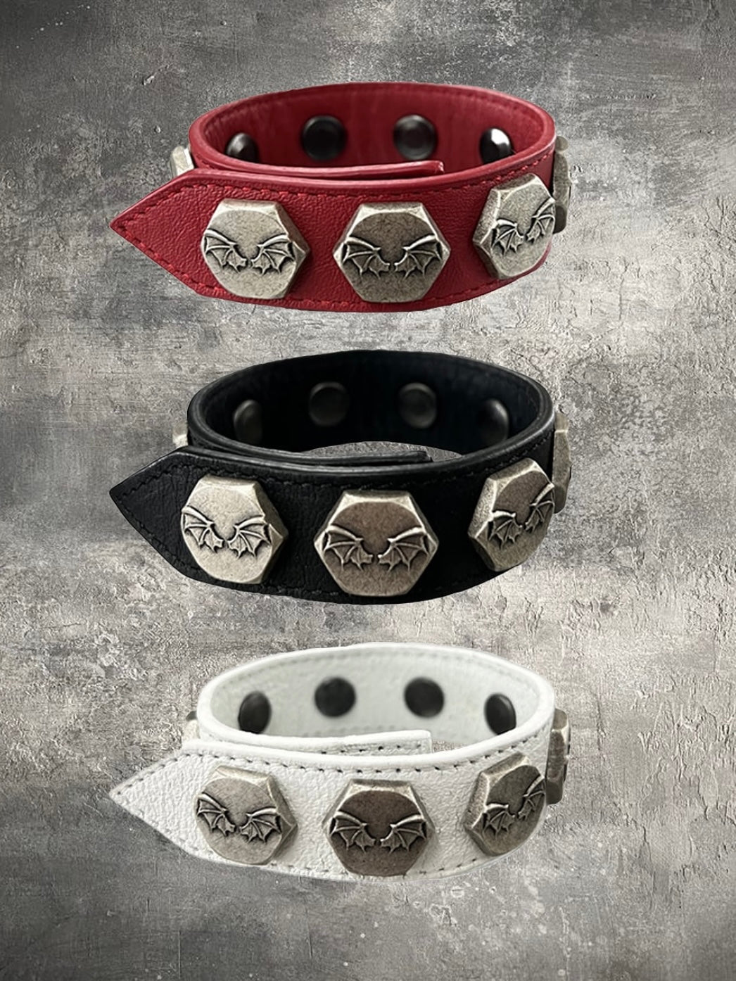 【DEVIL KIM】HEXAGONAL BOLT LEATHER BRACELET