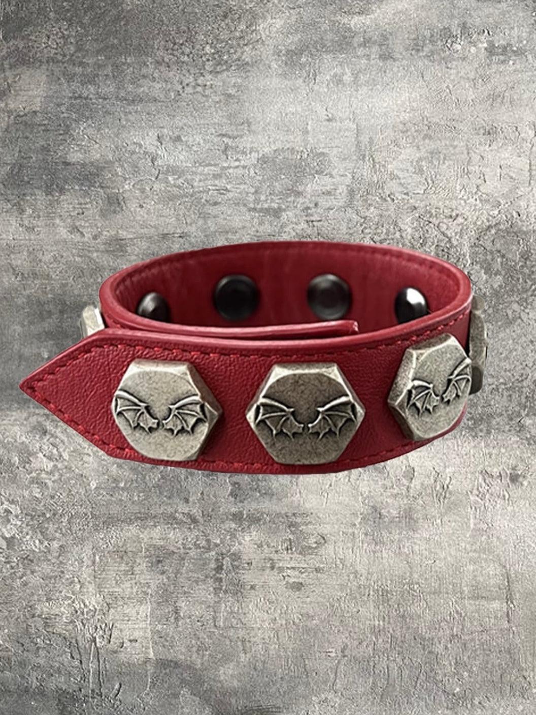 【DEVIL KIM】HEXAGONAL BOLT LEATHER BRACELET