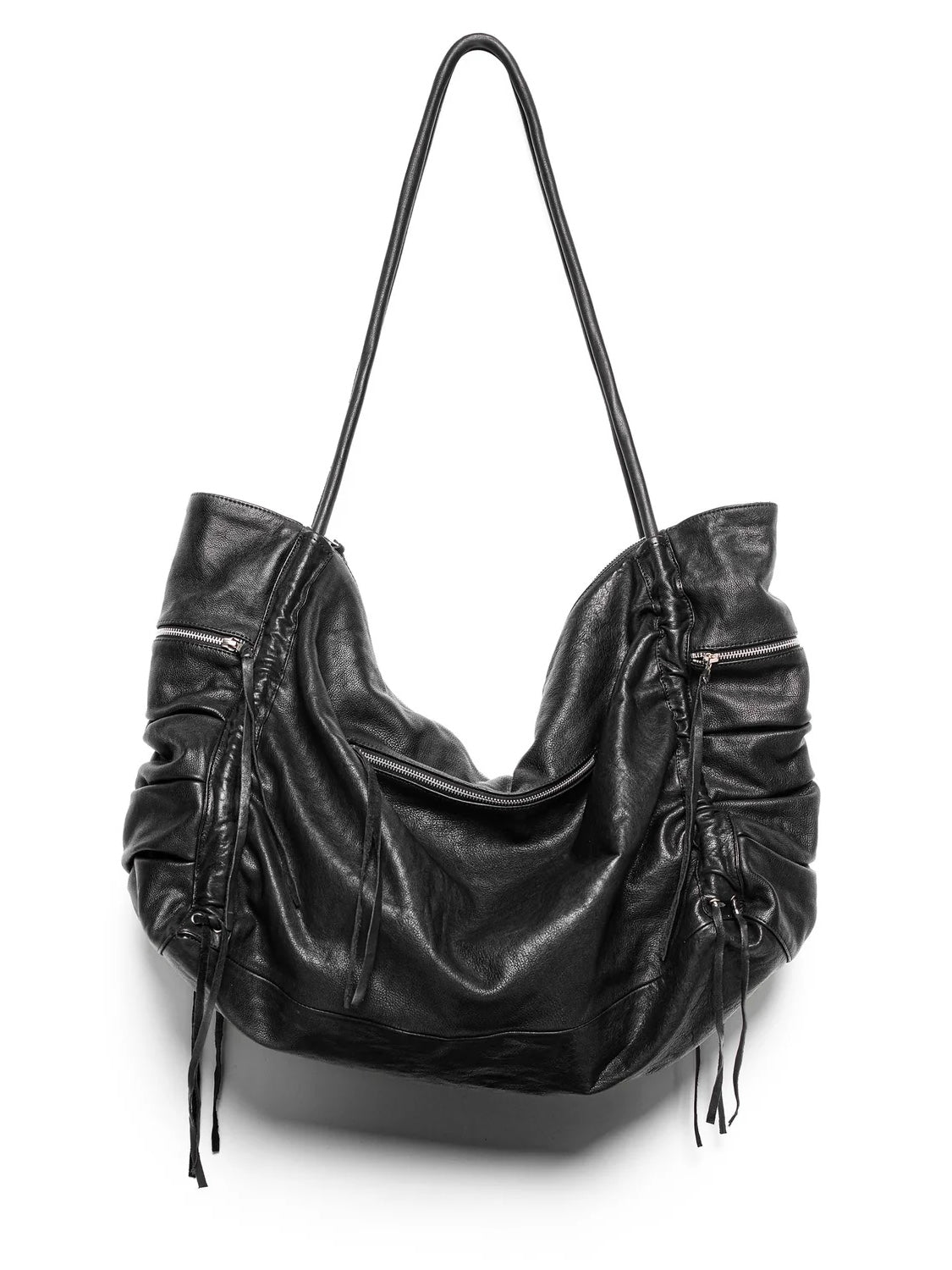 【RACER WORLDWIDE】Oversized Carryall Leather Bag