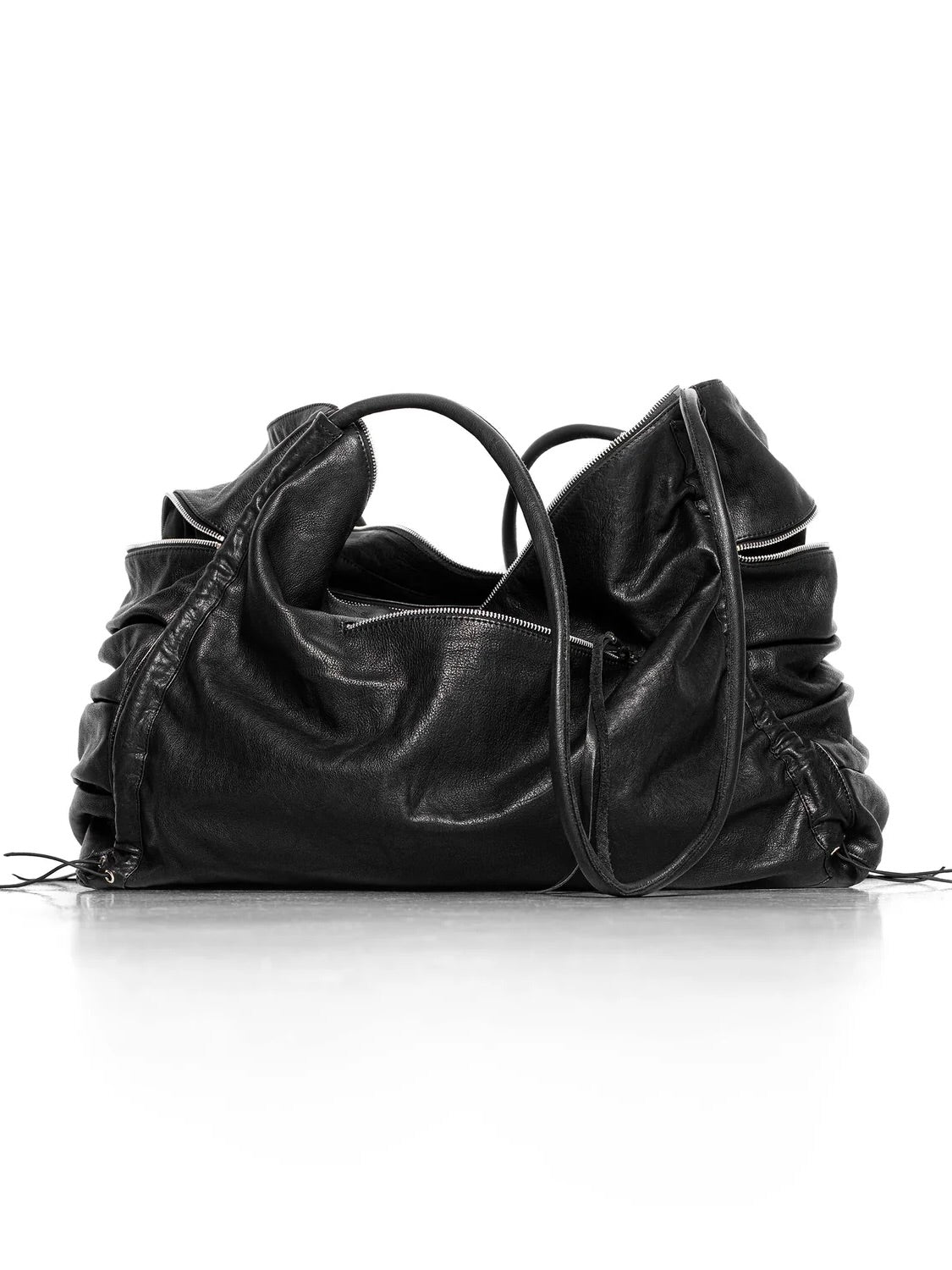 【RACER WORLDWIDE】Oversized Carryall Leather Bag