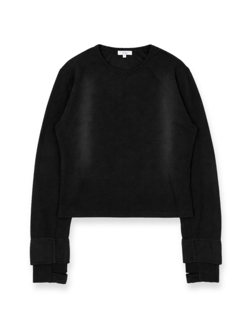 【CHIKASHITSU PLUS HIGH】Rust waffle thermal long tee