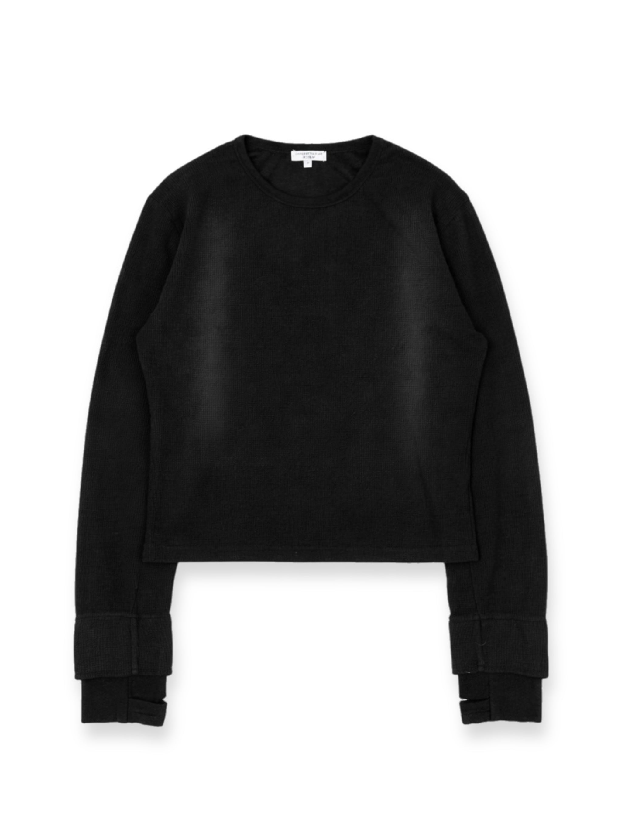 【CHIKASHITSU PLUS HIGH】Rust waffle thermal long tee