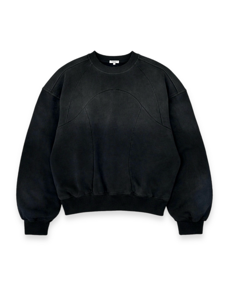 【CHIKASHITSU PLUS HIGH】Fade panel sweat shirt