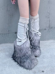 【nmtc +】layered leg warmer (3color)