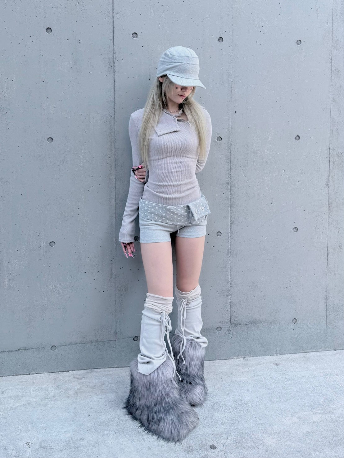 【nmtc +】layered leg warmer (3color)