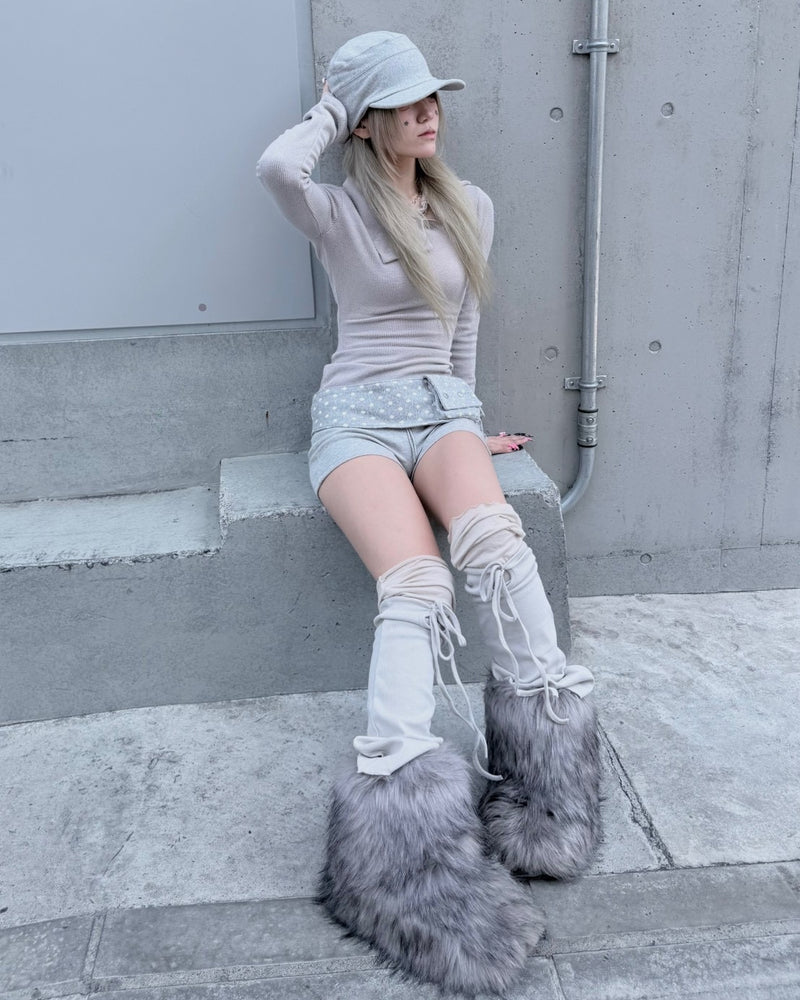 【nmtc+】layered leg warmer (3color)