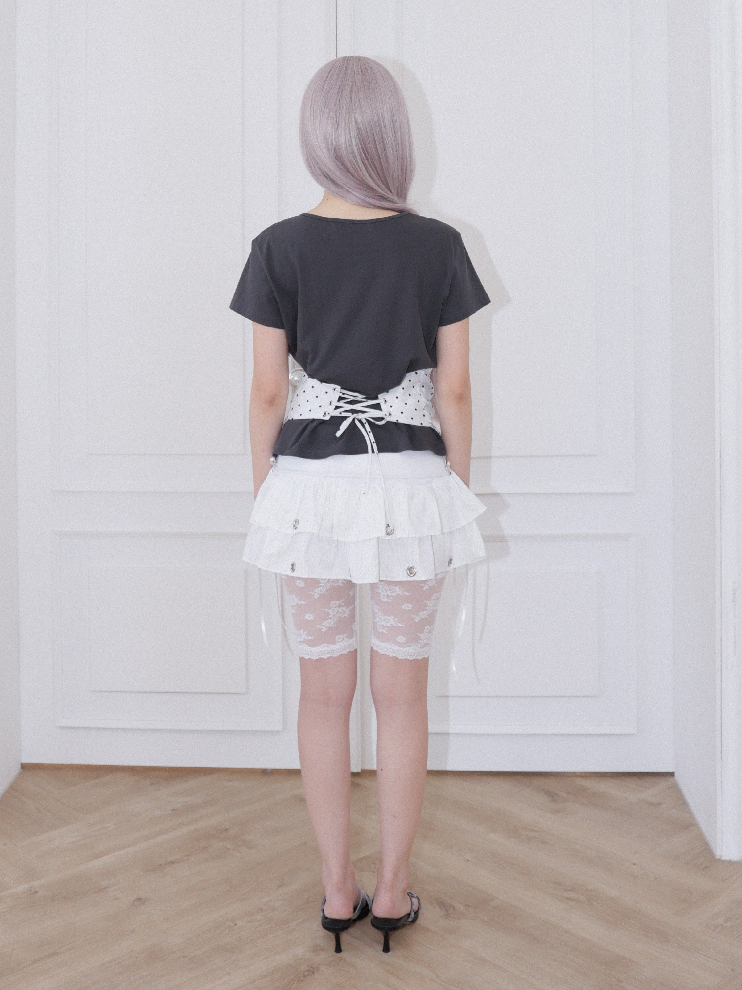 【CHERRYQUIRI】Dot Cami Layered Sleeveless