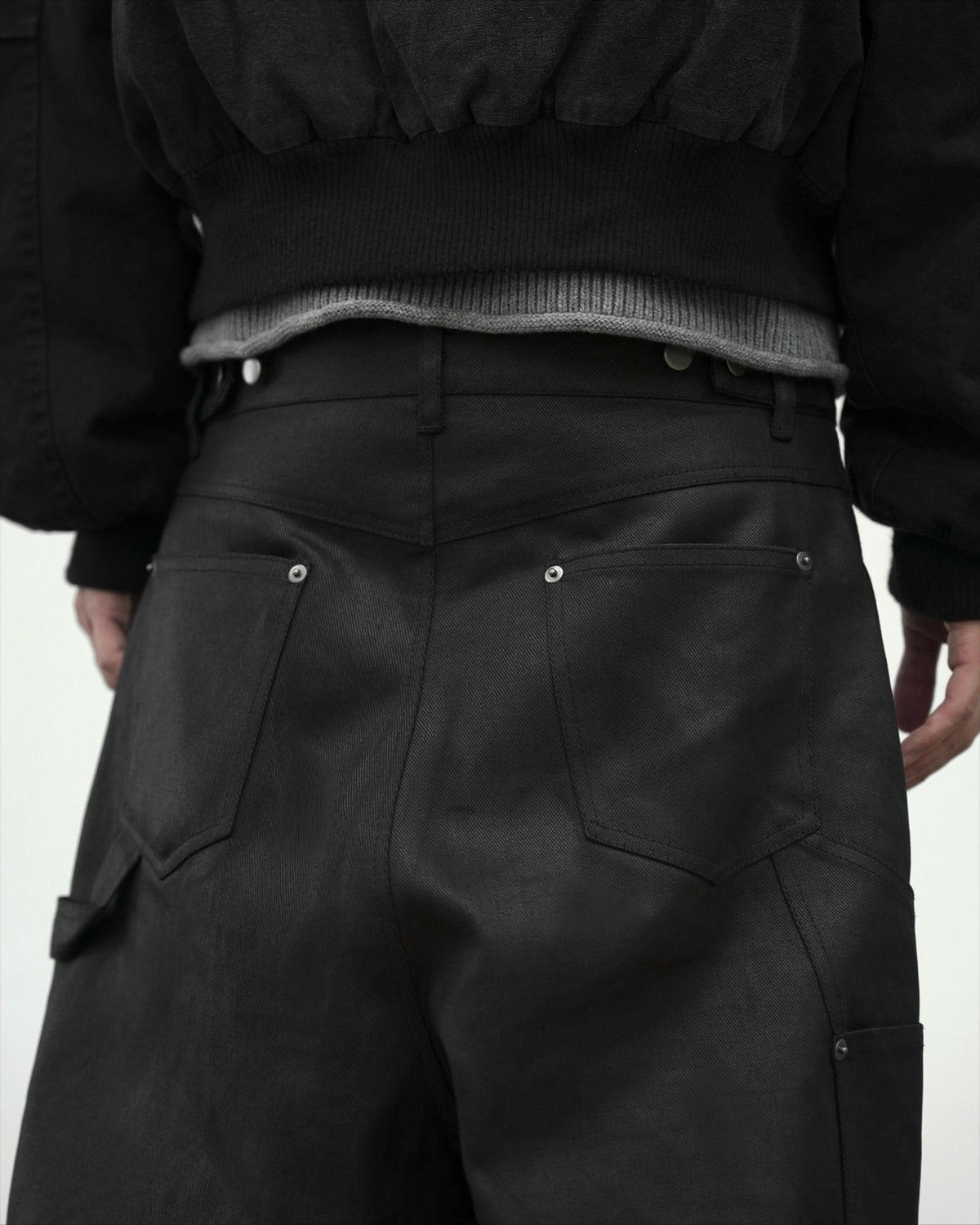 【CHIKASHITSU PLUS HIGH】Carbon coated double knee pants