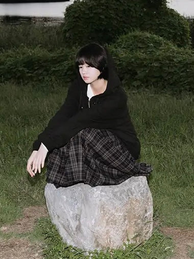 【FLAREUP】Asymmetrical Draped Layered Skirt
