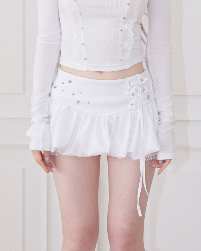 【CHERRYQUIRI】Corset Bubble Skort