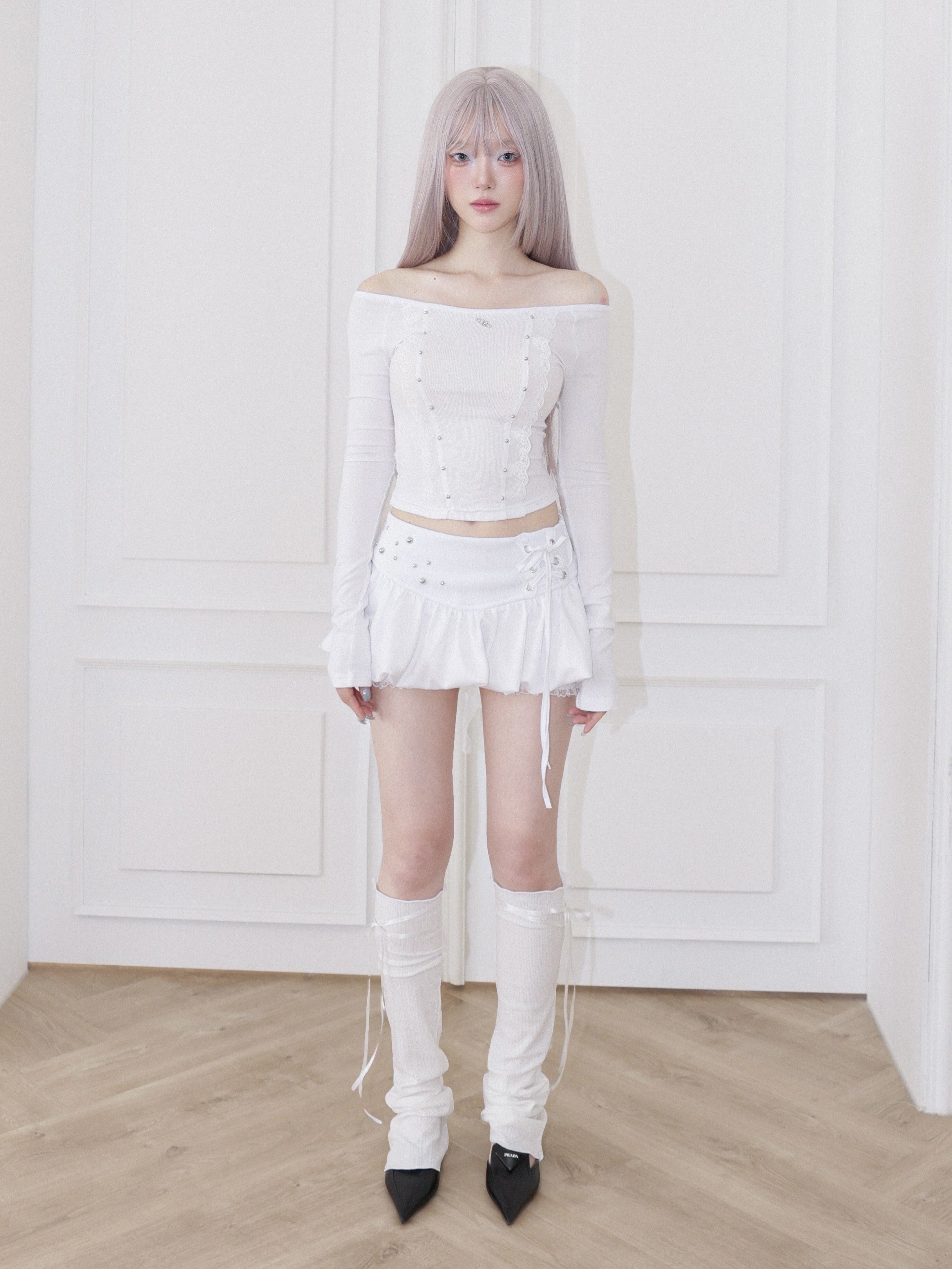 【CHERRYQUIRI】Corset Bubble Skort