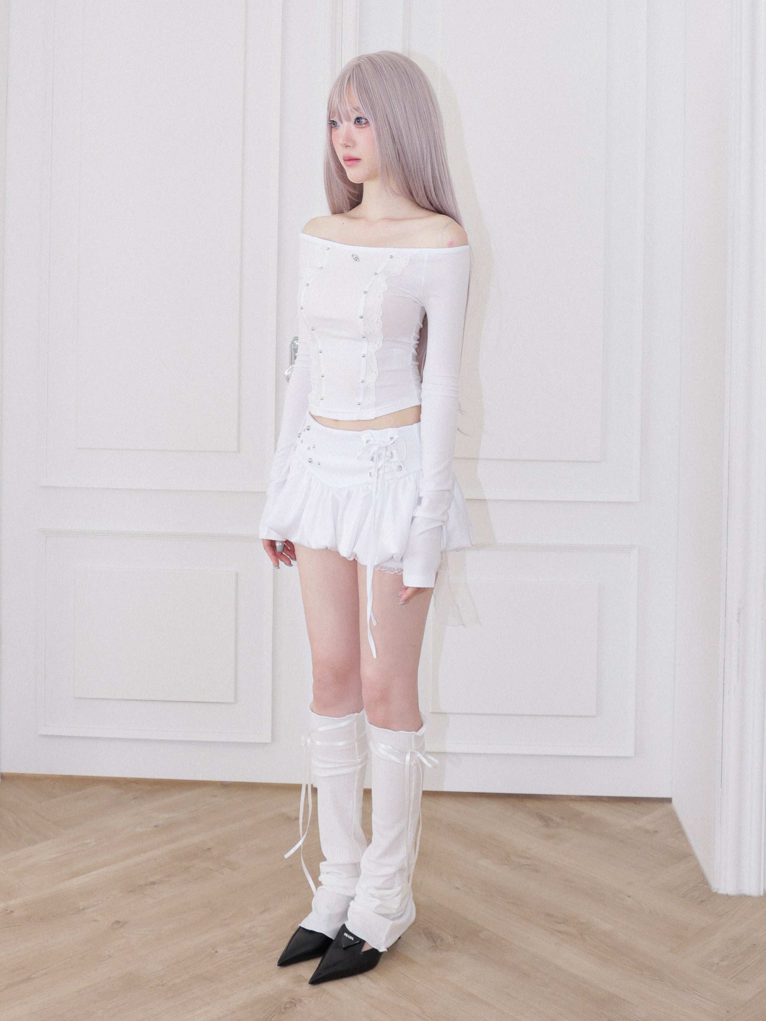 【CHERRYQUIRI】Corset Bubble Skort