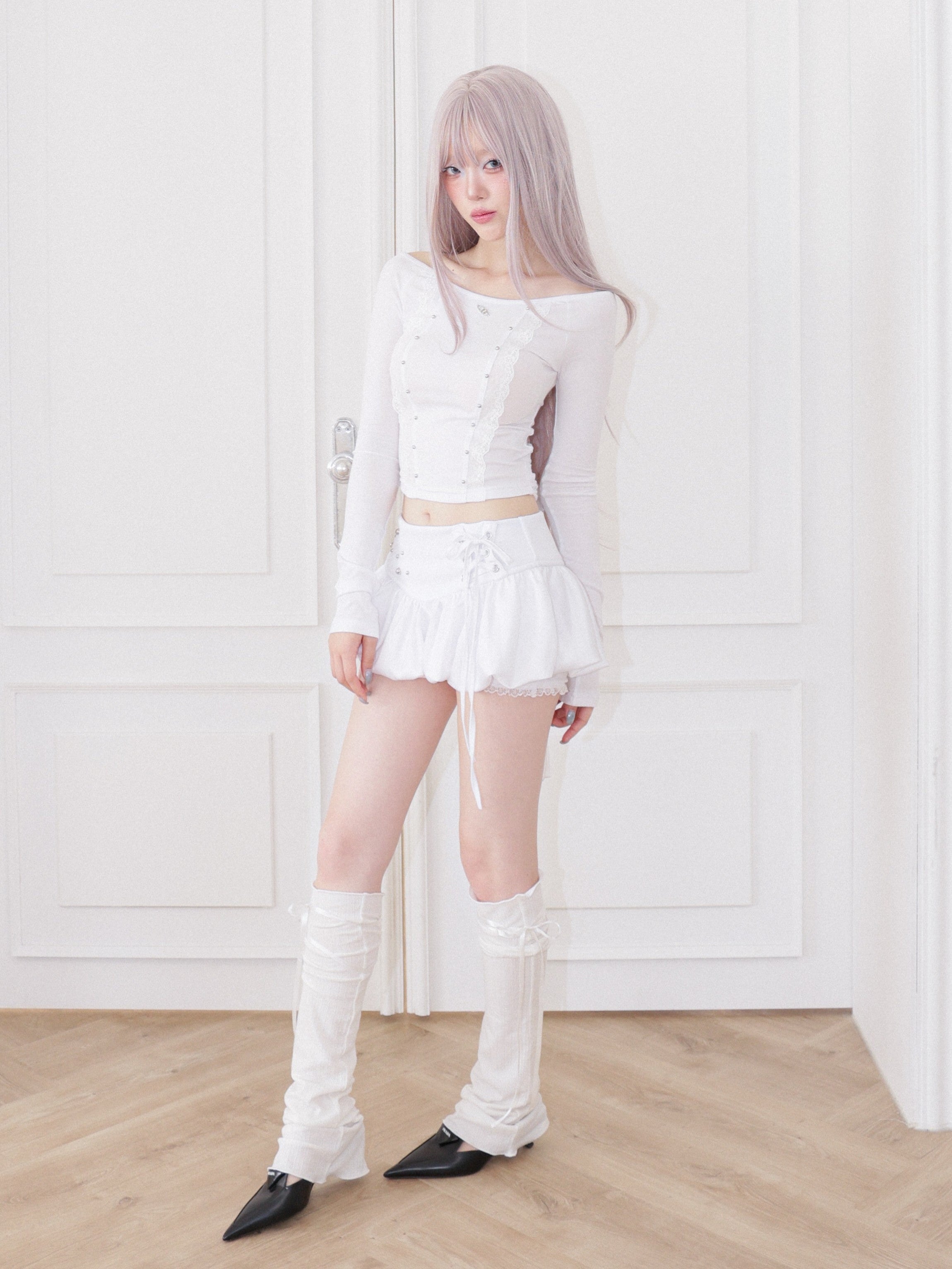 【CHERRYQUIRI】Corset Bubble Skort