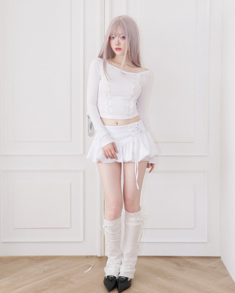 【CHERRYQUIRI】Corset Bubble Skort
