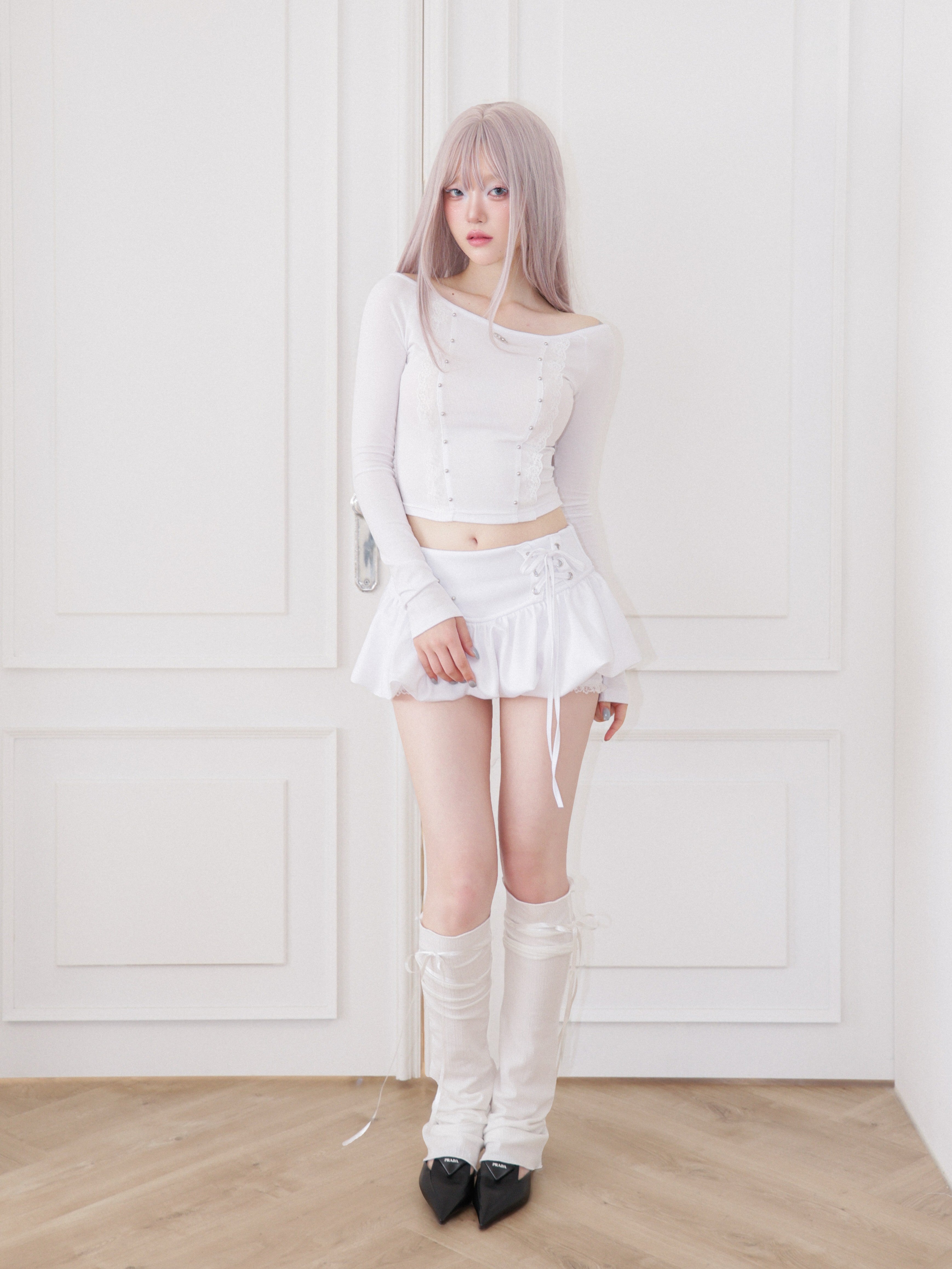 【CHERRYQUIRI】Corset Bubble Skort