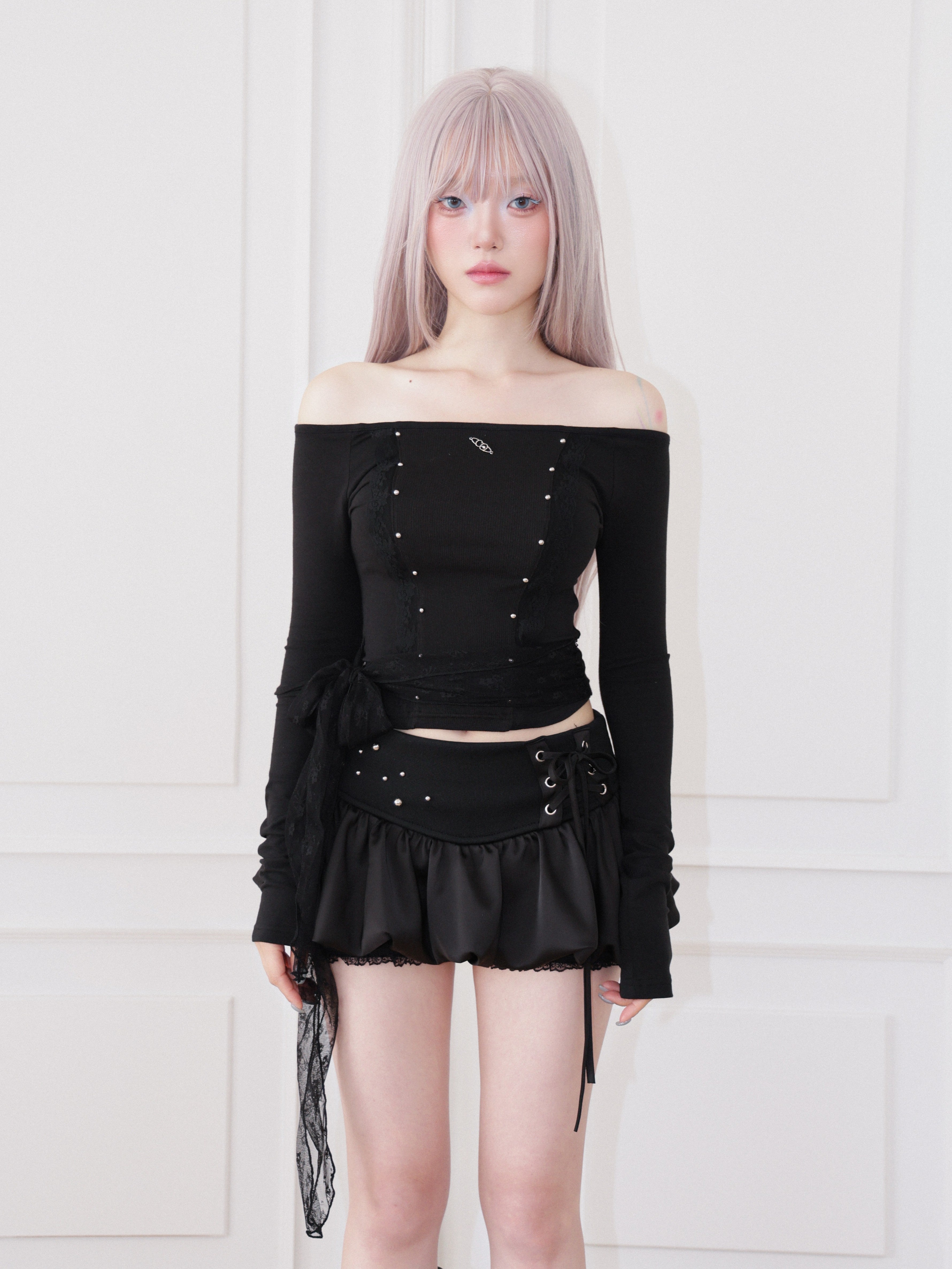 【CHERRYQUIRI】Corset Bubble Skort