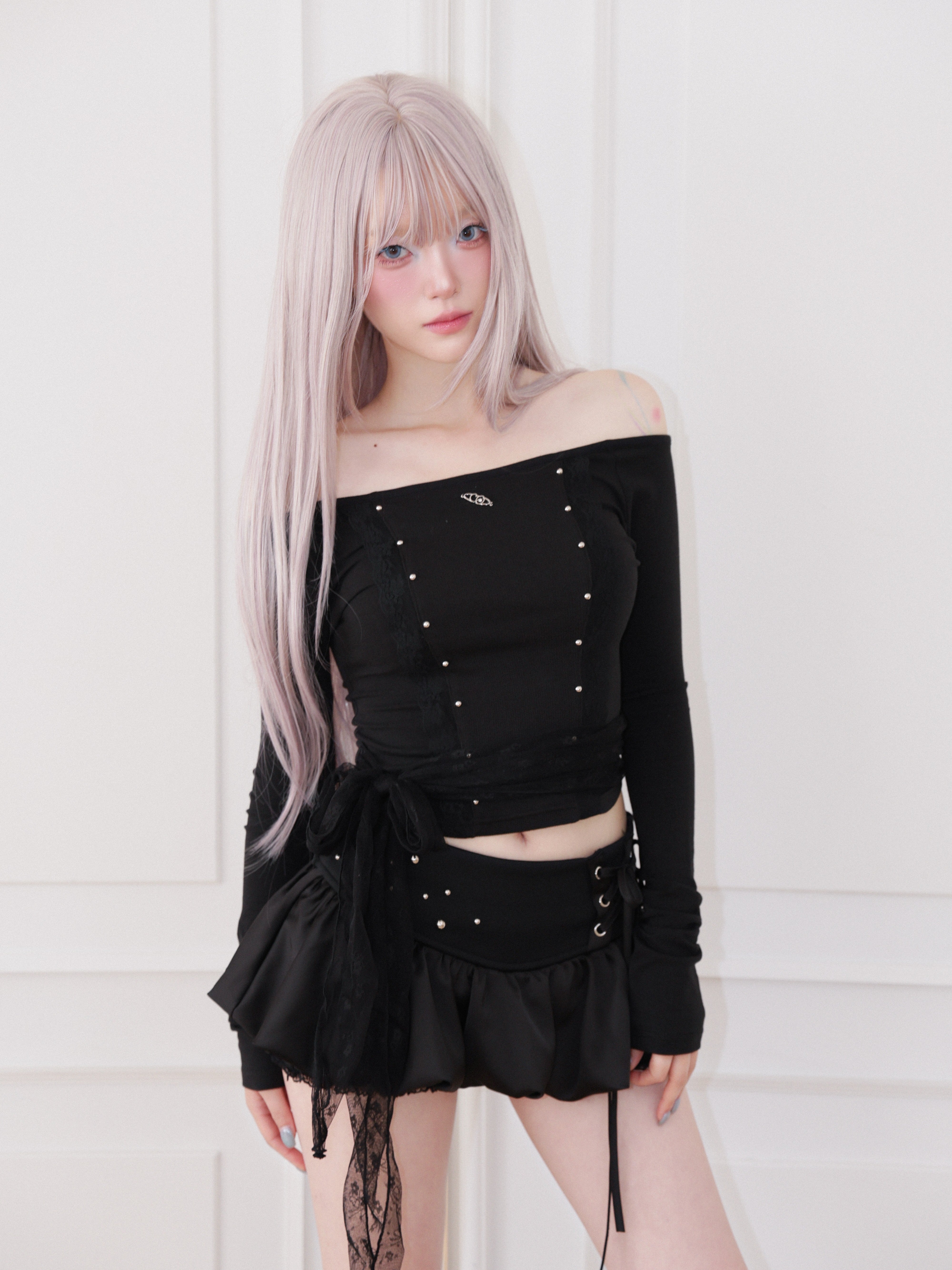 【CHERRYQUIRI】Corset Bubble Skort