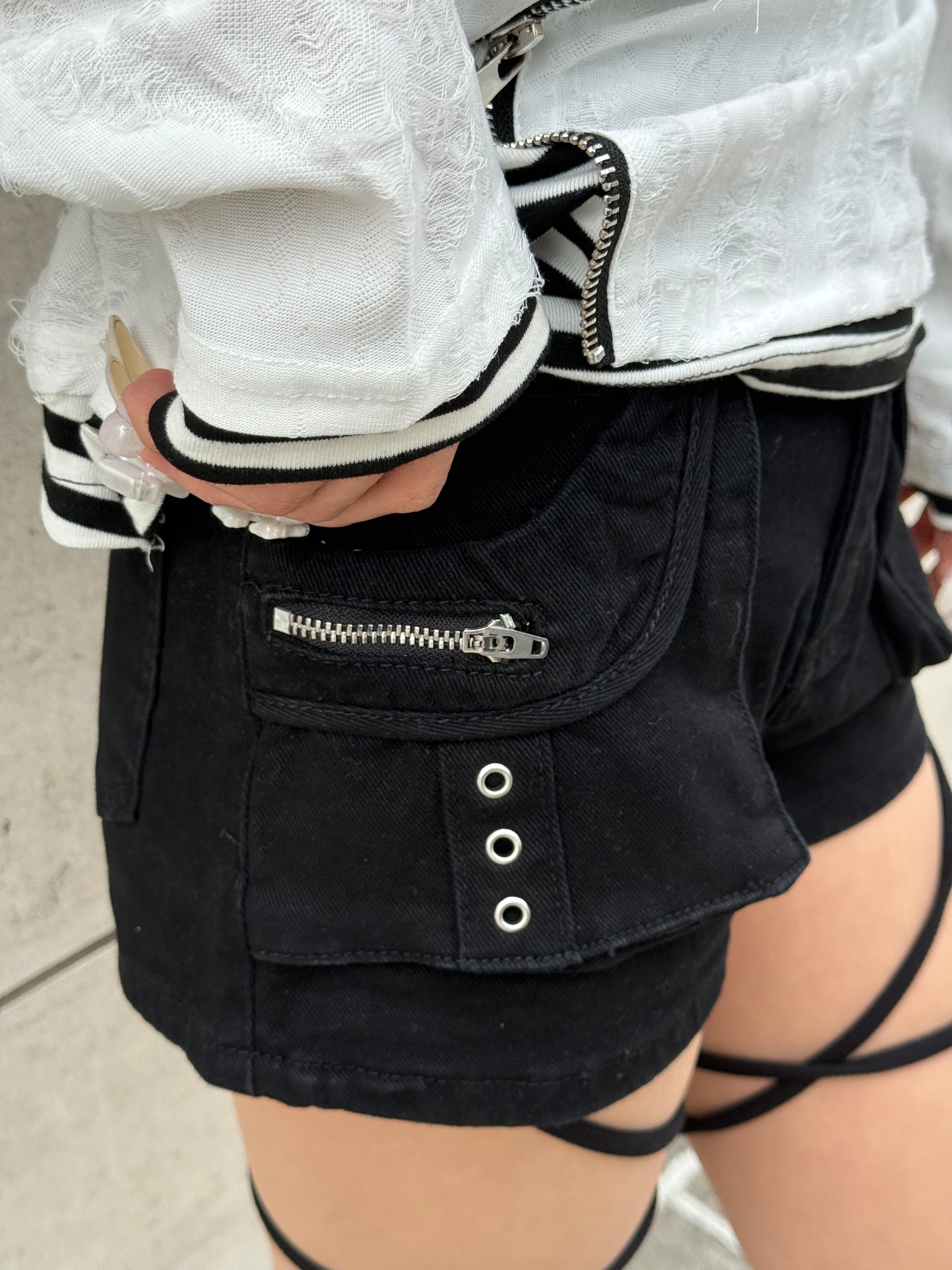 受注制【Never mind the XU】cargo short pants (2color)