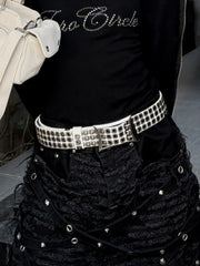 国際配送【Never mind the XU】Rivet eyelet biker belt