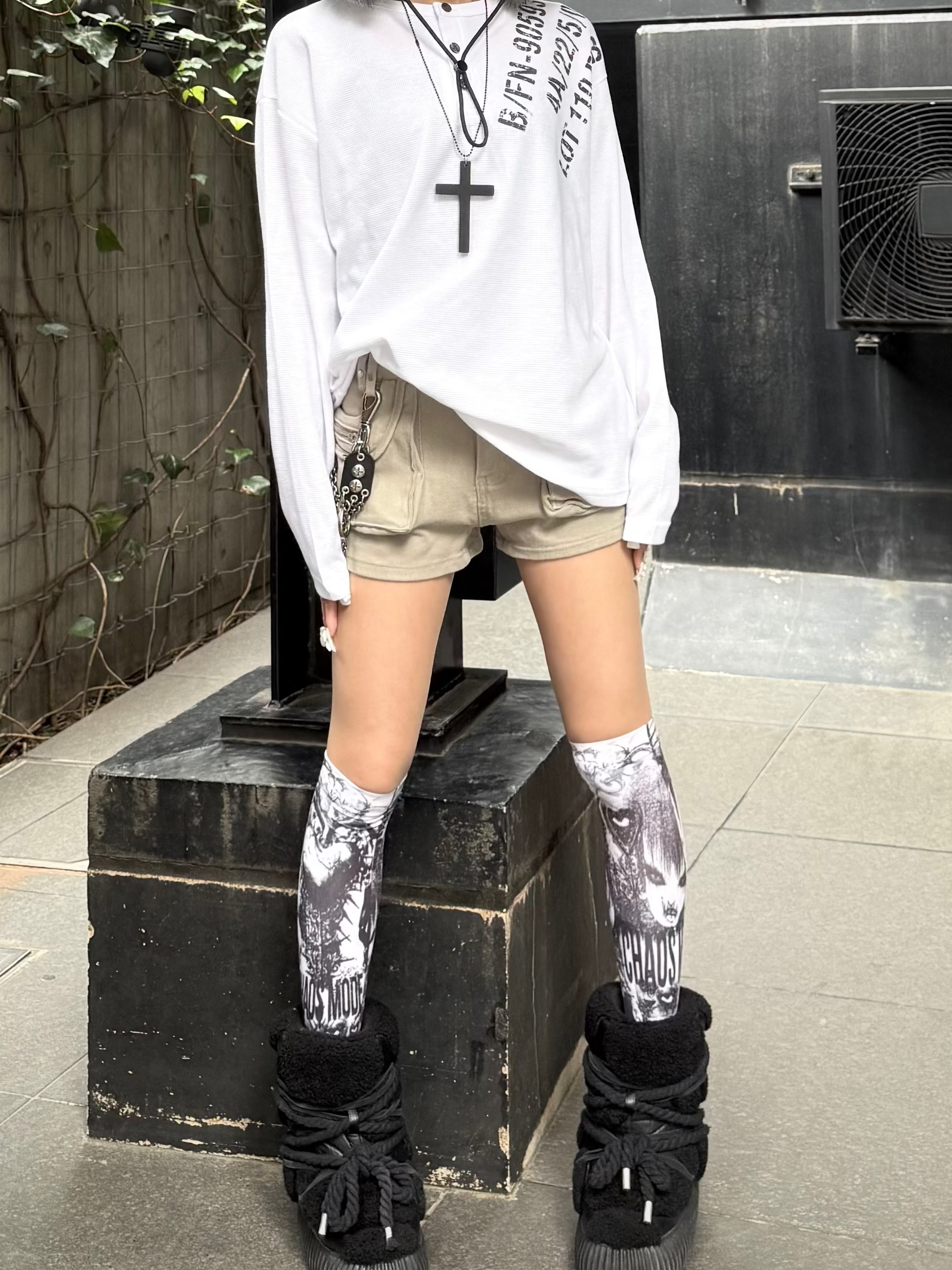 受注制【Never mind the XU】waffle henry long sleeve (4color)