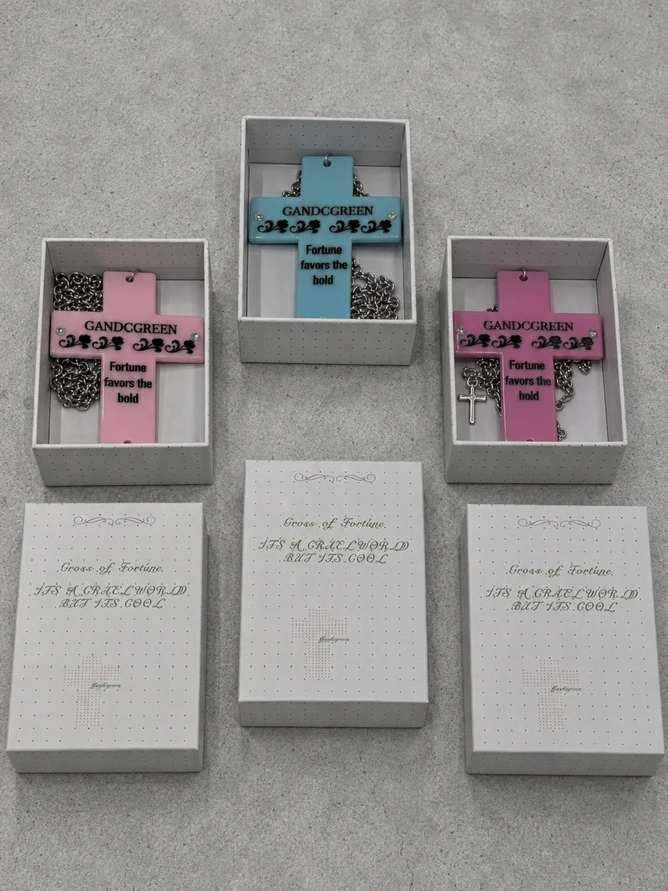 【Never mind the XU】cross fortune necklace (3color)