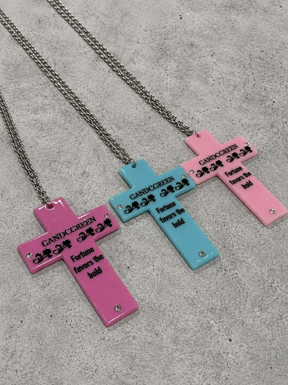 【Never mind the XU】cross fortune necklace (3color)
